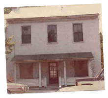 1977, The Clay Haus prior to renovation